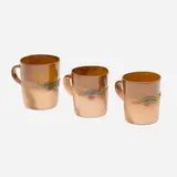 Tequila Cups, set of three by Ken Price, c. 1975, glazed terracotta, sold Sep 2021