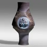 Edwin and Mary Scheier, Tall chalice form, 1966, glazed stoneware