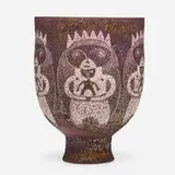 Edwin and Mary Scheier, Chalice form, 1967, glazed stoneware