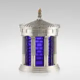 Robert A. M. Stern, Ice bucket from the Architect's Collection, 1990, sterling silver, gold, glass