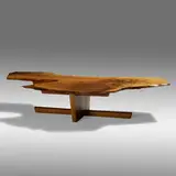 Minguren I coffee table by George Nakashima, 1972, English walnut, sold Sep 2021