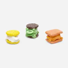 David Gilhooly, Frog Cookies, set of three, c. 1992, glazed earthenware