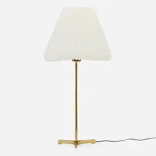 Jo Hammerborg, Table lamp, c. 1950, brass, plastic