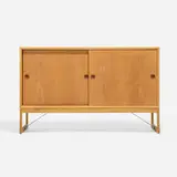 Børge Mogensen, Cabinet, c. 1955, oak, teak, steel