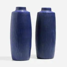 Gunnar Nylund, Rubus vases model 9, pair, 1965, glazed porcelain