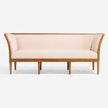 Jacob Kjær, Sofa, c. 1950, Sandra Jordan Prima Alpaca upholstery, mahogany