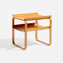Occasional table, model 75/915 by Alvar Aalto, birch bentwood, sold Apr 2025