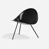 Aluminum chair by Poul Kjærholm, enameled aluminum and steel, sold Apr 2025