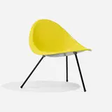 Aluminum chair by Poul Kjærholm, enameled aluminum, enameled steel, sold Apr 2025