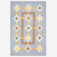 Greta Kruse, Flatweave carpet, c. 1955, hand-woven wool