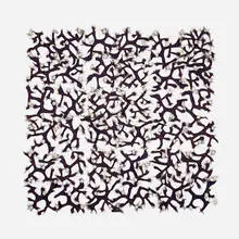 Marian Bijlenga, Untitled, 1997, horsehair and paint applied on fabric with thread and monofilament