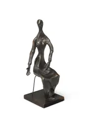Doris Caesar, Pieta, bronze with dark brown patina