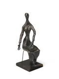 Doris Caesar, Pieta, bronze with dark brown patina