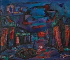 Abraham Rattner, Harbor, 1958