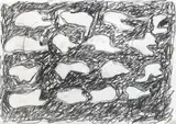 Yannis Kounellis, Ohne Titel, 2009, Ölkreide auf Papier, im Galerierahmen