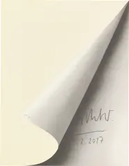Gerhard Richter, Blattecke, 1967, Farboffset auf granuliertem Halbkarton