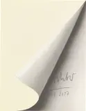 Gerhard Richter, Blattecke, 1967, Farboffset auf granuliertem Halbkarton