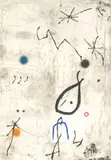 Joan Miró, Personatge I Estels VI, 1979, Farbradierung und Papiercollage auf Arches-Velin