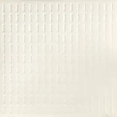 UECKER by Günther Uecker, 1970, Original-Leinenkassette mit 2 Radierungen, 2 Lithografien und einem Prägedruck, jeweils auf Papier, und einem Katalog, sold May 2022