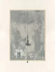 M by Jasper Johns, 1972, Lithografie, sold May 2021