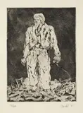 Georg Baselitz, Der Hirte, 1965, Radierung, Kaltnadel und Aquatinta auf Velin