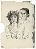 Max Beckmann, Sylvester, 1922, Lithographie auf Bütten