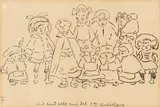 Wir sind alle aus det 2. Hinterhaus by Heinrich Zille, Kreide auf bräunlichem Papier, sold Jun 2012