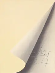 Blattecke by Gerhard Richter, 1967, Offset und Serigraphie auf weißem granulierten Halbkarton, sold Nov 2011