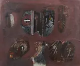 Kauko Lehtinen, Souvenires, oil on canvas