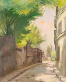 Kalle Kuutola, View from Paris, oil on canvas