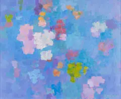 Per Stenius, Flowers, oil on cardboard
