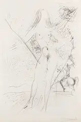 Salvador Dalí, Venus, etching