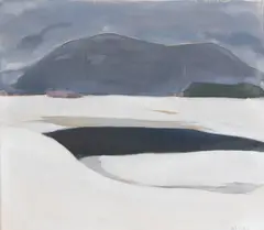 Einar Reuter, Winter landscape, oil on canvas