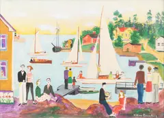 Håkan Brunberg, Summer's day, mixed media on paper