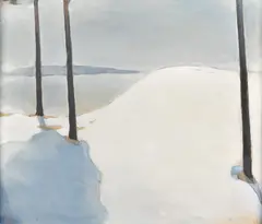 Einar Reuter, Winter landscape, oil on canvas