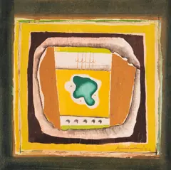 Max Salmi, Green ameba, oil on board