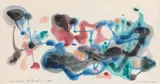 Mauri Favén, In the garden, watercolour