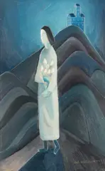 Ole Kandelin, In the Mountains, oil on board
