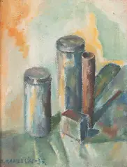 Ole Kandelin, Still-life, oil on canvas