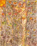 Tuomo Saali, Ekhnaton katsoi aurinkoon, oil on canvas