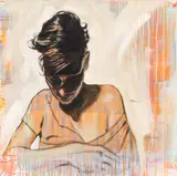 Vincent Bakkum, Thoughts, acrylic on canvas