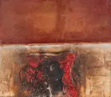 Jaakko Sievänen, Torso ja punainen taivas, oil on board