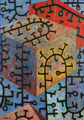 Mari Rantanen, Composition, oil on canvas
