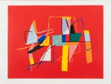 Ernst Mether-Borgström, Intiaani, serigraph on paper