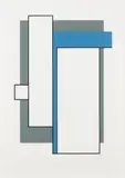 Juhana Blomstedt, Sininen Kulma, serigraph on paper