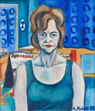 Kalervo Palsa, Naapurin rouva, oil on canvas