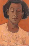 Elga Sesemann, Portrait of a woman, pastel on board