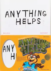 Jani Leinonen, Anything Helps, cardboard, text on the backside: Special Pirjo edition, Jani Leinonen 2005