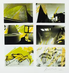 Eino Ruutsalo, Kuuden teeman Aalto-sarja, mixed media on paper