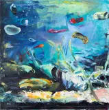 Viljami Heinonen, Aquarium Experiment III, oil on canvas